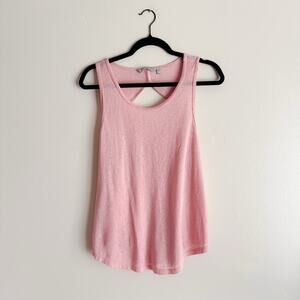 Athleta Pink Open Back Sleeveless Tank Top - Large